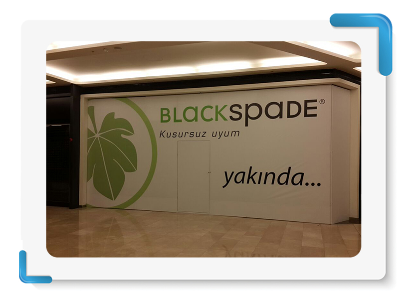 Black Spade Mağaza Cephe Kapama